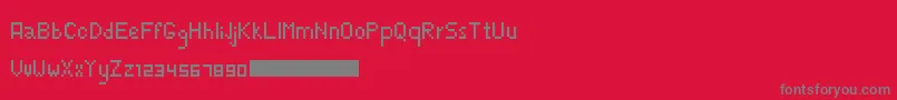 TheFozderien Font – Gray Fonts on Red Background