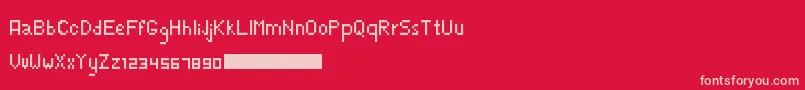 TheFozderien Font – Pink Fonts on Red Background