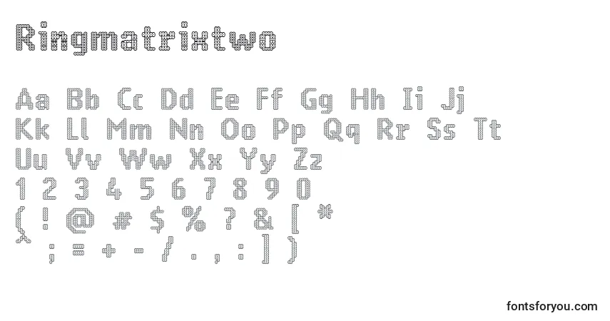 Police Ringmatrixtwo - Alphabet, Chiffres, Caractères Spéciaux