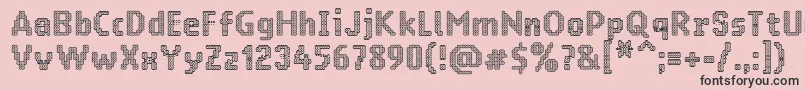 Ringmatrixtwo Font – Black Fonts on Pink Background