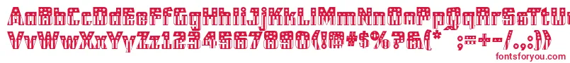 Cfb1AmericanPatriotSolid2Normal Font – Red Fonts on White Background