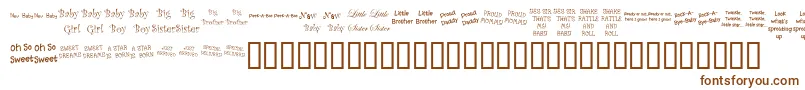 KrScrappinBabies Font – Brown Fonts