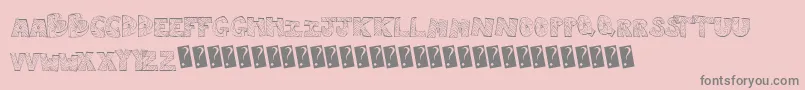 Rightway Font – Gray Fonts on Pink Background