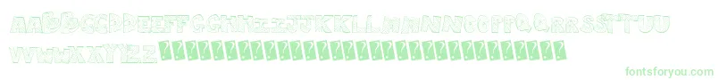 Rightway Font – Green Fonts on White Background