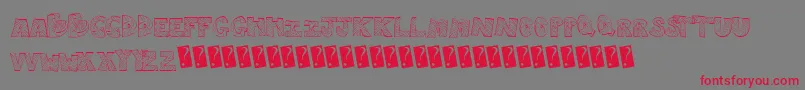 Rightway Font – Red Fonts on Gray Background