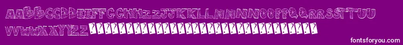 Rightway Font – White Fonts on Purple Background