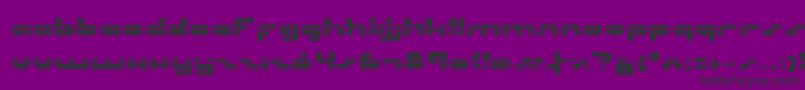 Uni Sol Laser Font – Black Fonts on Purple Background