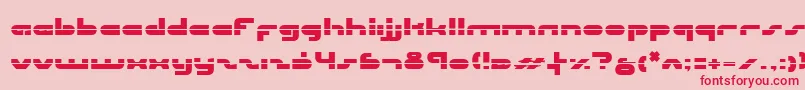 Uni Sol Laser Font – Red Fonts on Pink Background