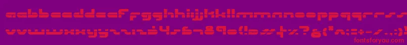 Uni Sol Laser Font – Red Fonts on Purple Background