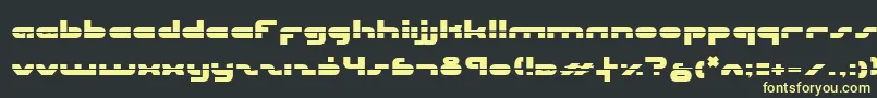 Uni Sol Laser Font – Yellow Fonts on Black Background