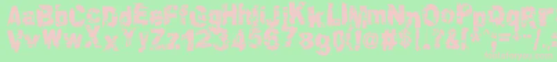 ColtonGrundy Font – Pink Fonts on Green Background