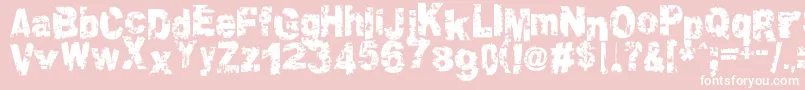 ColtonGrundy Font – White Fonts on Pink Background