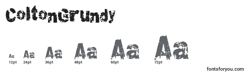 ColtonGrundy Font Sizes