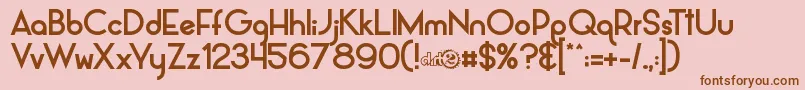 Más sobre la fuente AlpacaScarlettDemo fuente AlpacaScarlettDemo – Fuentes Marrones Sobre Fondo Rosa
