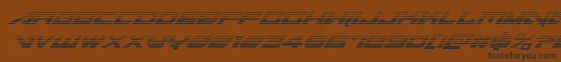 Tarrgetgradital Font – Black Fonts on Brown Background