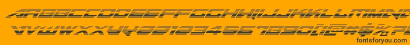Tarrgetgradital Font – Black Fonts on Orange Background
