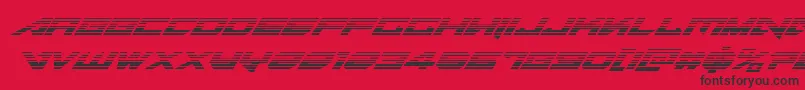 Tarrgetgradital Font – Black Fonts on Red Background