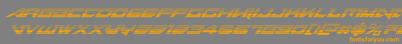 Tarrgetgradital Font – Orange Fonts on Gray Background