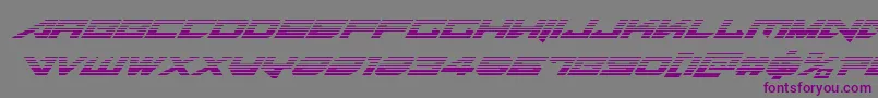 Tarrgetgradital-Schriftart – Violette Schriften auf grauem Hintergrund