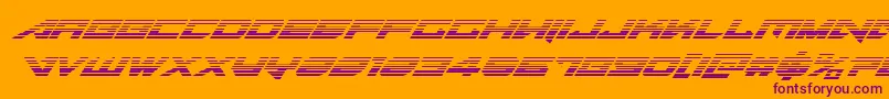 Tarrgetgradital Font – Purple Fonts on Orange Background