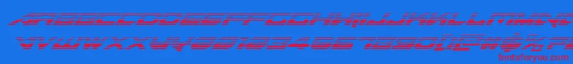Tarrgetgradital Font – Red Fonts on Blue Background