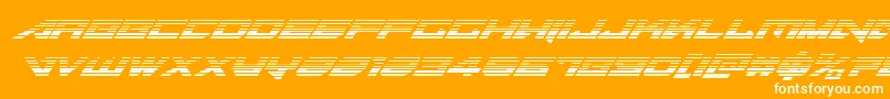 Tarrgetgradital Font – White Fonts on Orange Background