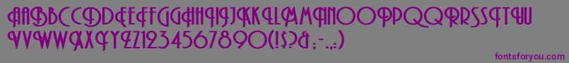 AndesBold Font – Purple Fonts on Gray Background