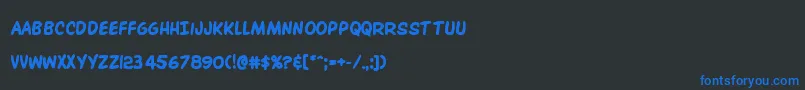 Overstreetbiblebold Font – Blue Fonts on Black Background