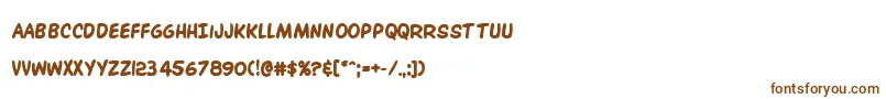 Шрифт Overstreetbiblebold – коричневые шрифты на белом фоне