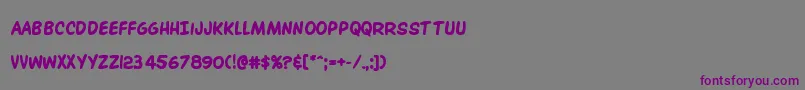 Шрифт Overstreetbiblebold – фиолетовые шрифты на сером фоне