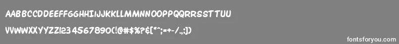 Overstreetbiblebold Font – White Fonts on Gray Background