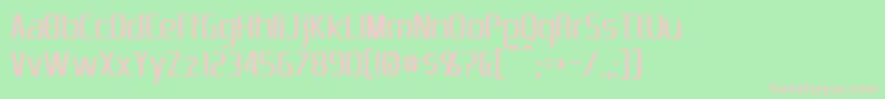 fuente EmotionEngine – Fuentes Rosadas Sobre Fondo Verde