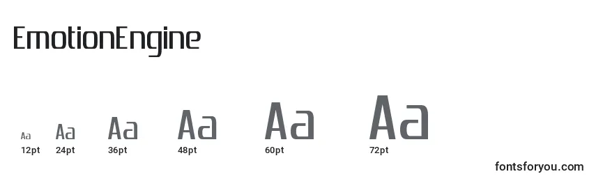 Размеры шрифта EmotionEngine