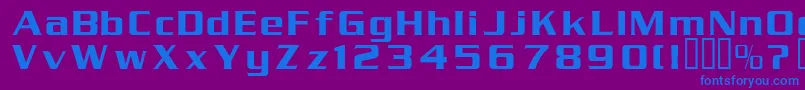 Serpentin Font – Blue Fonts on Purple Background