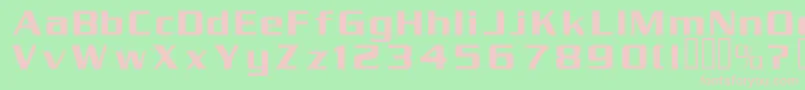 Serpentin Font – Pink Fonts on Green Background