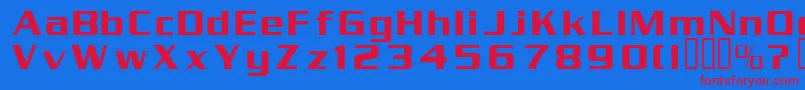 Serpentin Font – Red Fonts on Blue Background