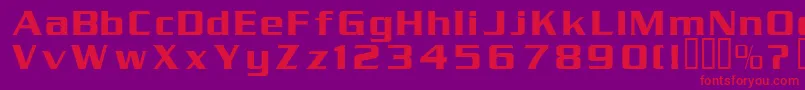 Serpentin Font – Red Fonts on Purple Background