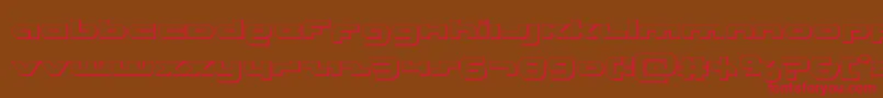 Unisol3D Font – Red Fonts on Brown Background