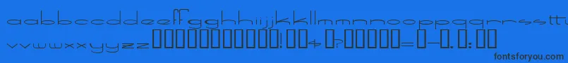 SpeedBowling Font – Black Fonts on Blue Background