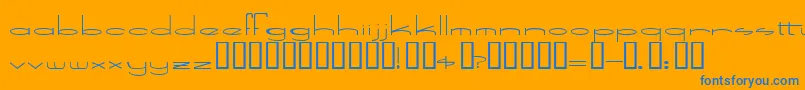 SpeedBowling Font – Blue Fonts on Orange Background