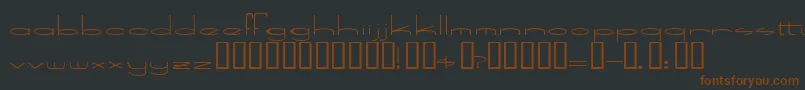 SpeedBowling Font – Brown Fonts on Black Background