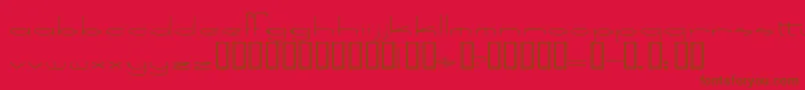 SpeedBowling Font – Brown Fonts on Red Background