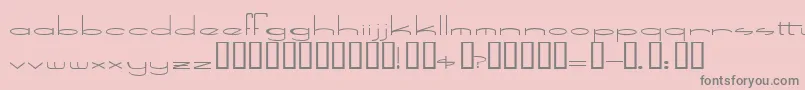 SpeedBowling Font – Gray Fonts on Pink Background