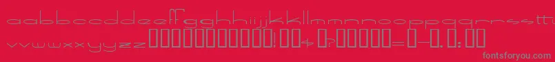 SpeedBowling Font – Gray Fonts on Red Background