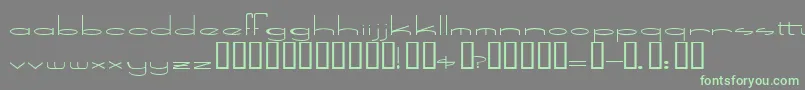 SpeedBowling Font – Green Fonts on Gray Background