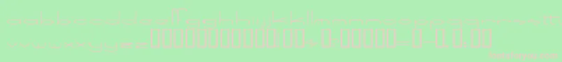SpeedBowling Font – Pink Fonts on Green Background