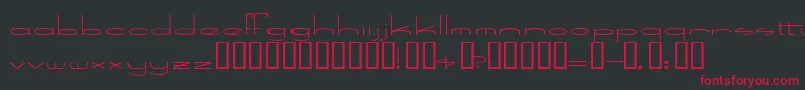 SpeedBowling Font – Red Fonts on Black Background