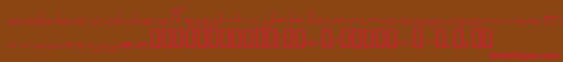 SpeedBowling Font – Red Fonts on Brown Background