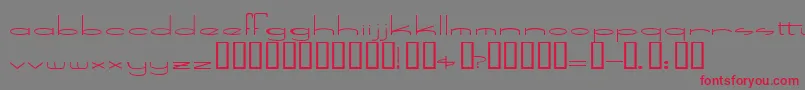 SpeedBowling Font – Red Fonts on Gray Background