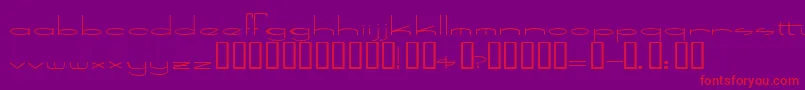 SpeedBowling Font – Red Fonts on Purple Background